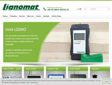 Tablet Screenshot of lignomat.de